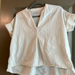 Madewell white short sleeve top